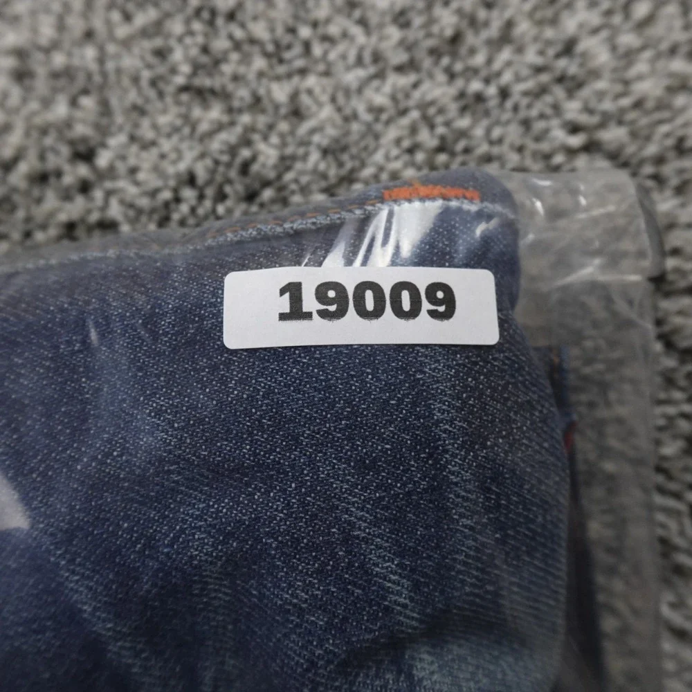 True Religion Jeans Mens 40X26 Dark Blue Denim Pants Ricky Relaxed Straight Fade